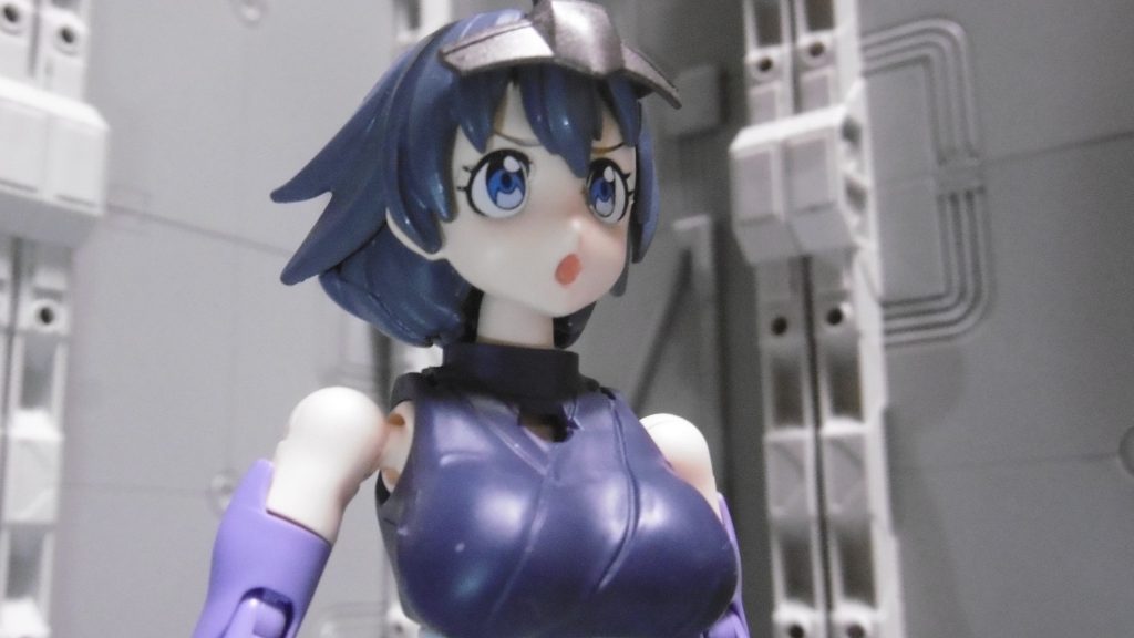 フェイスパーツの交換ギミックは残していて、叫び顔の口内はクレオスカラーのキャラクターフレッシュ(2)を爪楊枝で塗っています。調色せず単体でもかなり使い易い色なのかもしれませんね。