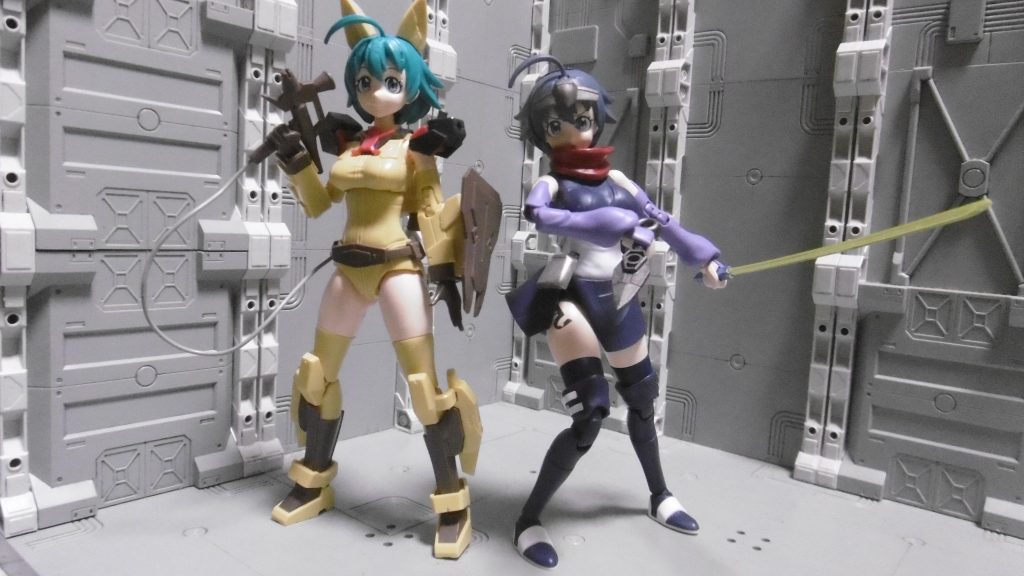 元のダイバーナミとの両立。並べてみると、忍者化させた方はRPGの女勇者っぽく見えなくもありませんね。緑の髪を使っていt…いや何でもないです。