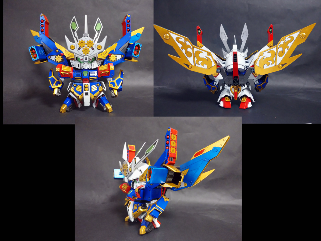 真星勢多大将軍。他二形態のアオリを受けてかちょっとスタイルが微妙な気が…肩ミサイルは付属のシールを参考にモールド入れていったら見事騙されました。