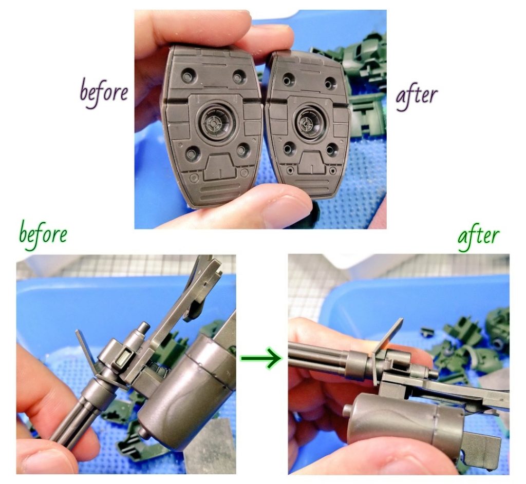 ノズル内や空薬莢の排出口、銃口なんかも開口しています。