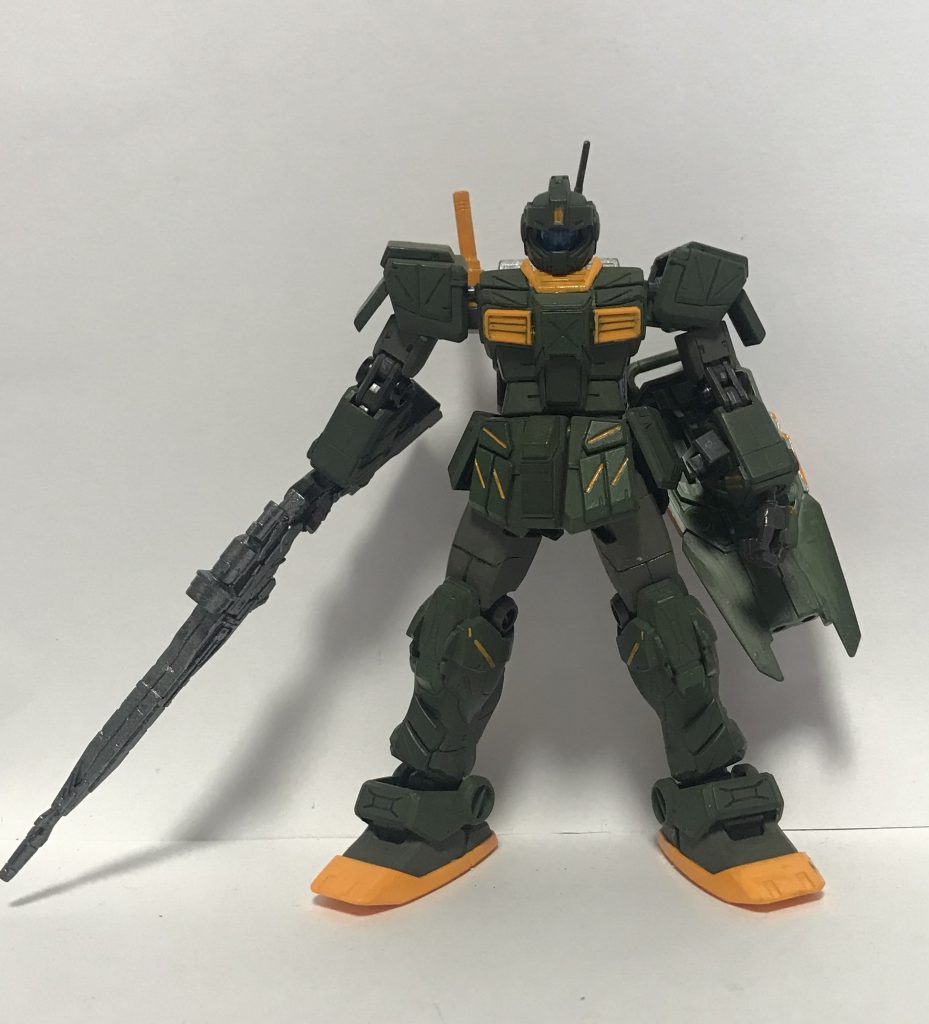 似たような塗料で塗り分けても分かりづらい