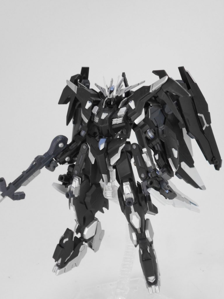 正面。今回は基本的に合わせ目消しではなく、段落ち処理をしています。