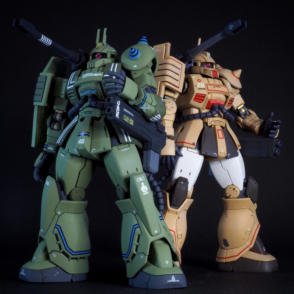 ザクキャノンテストタイプを従えて。