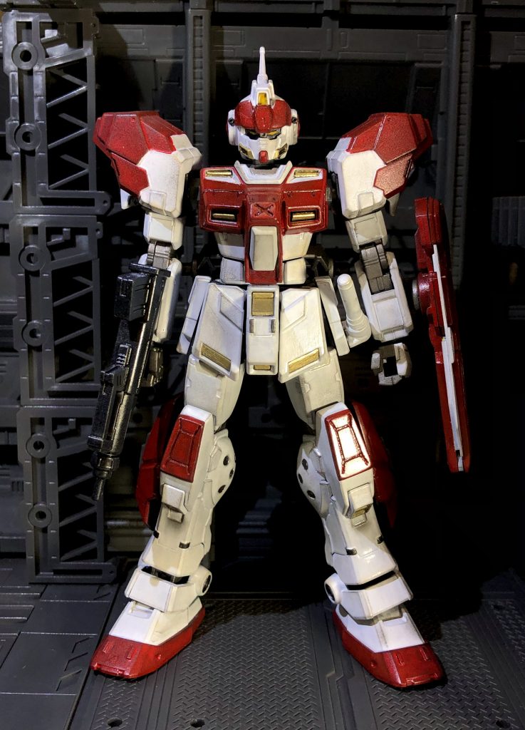 ウェアラブルアーマーとスジボリでレッドライダーの特徴を再現しています。塗装は筆塗り(ベースはスプレー)全塗装ですのでめちゃくちゃ疲れました。σ^_^;