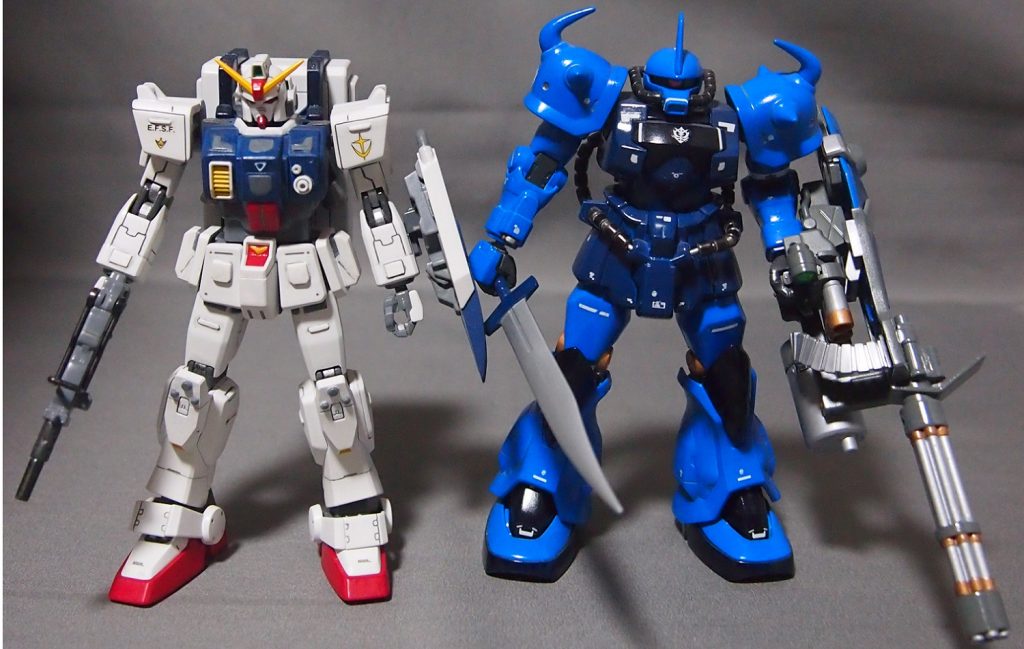 ライヴァルのグフ・カスタムと一緒に。