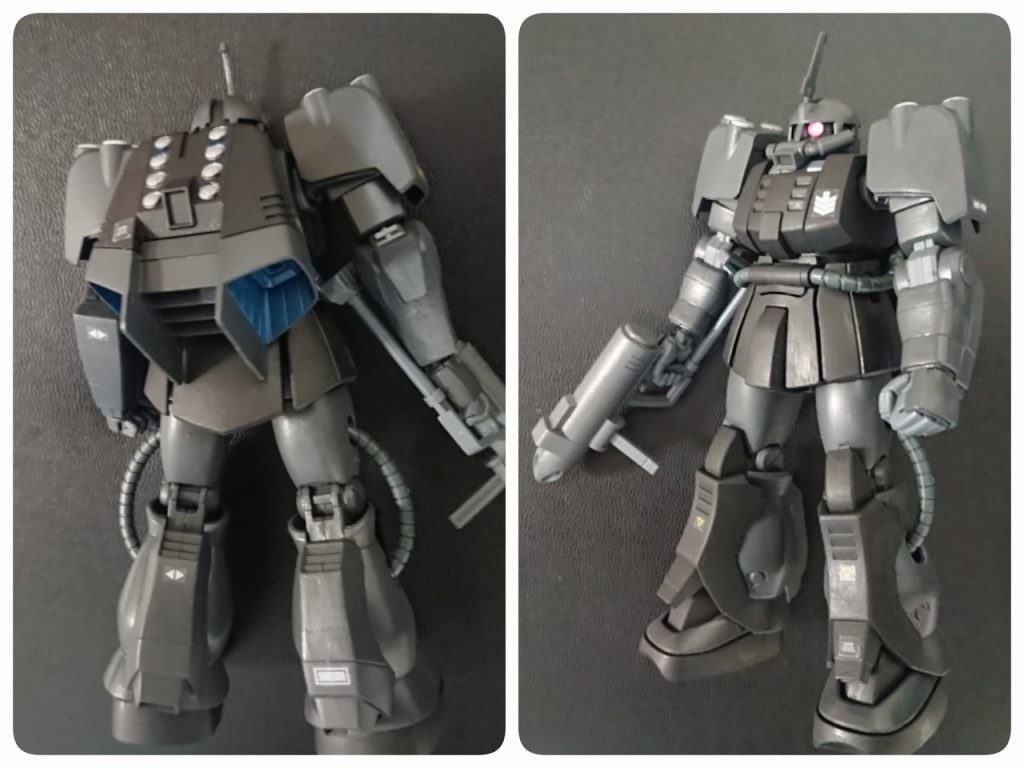 合わせ目処理と全塗装(筆)は中々手間でした。