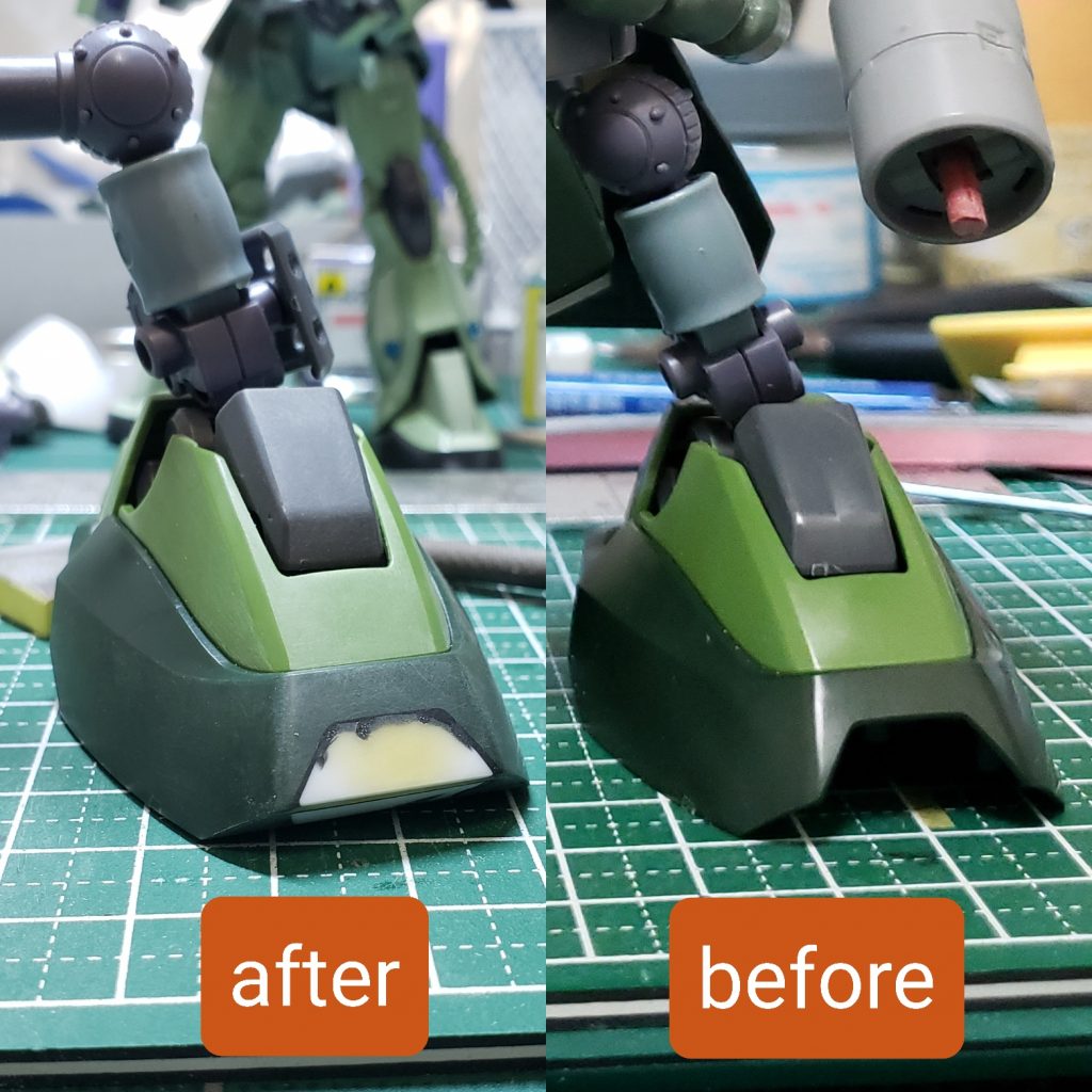 脚部はMGハイザックのものを形状変更