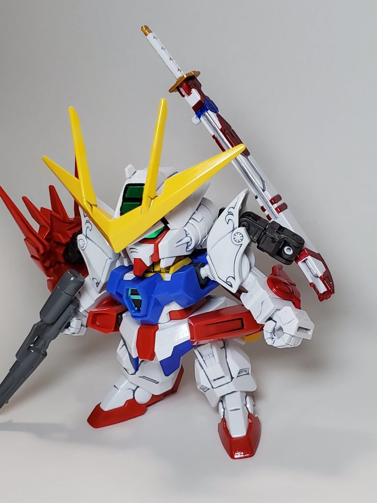 左肩にはガーベラストレートが。