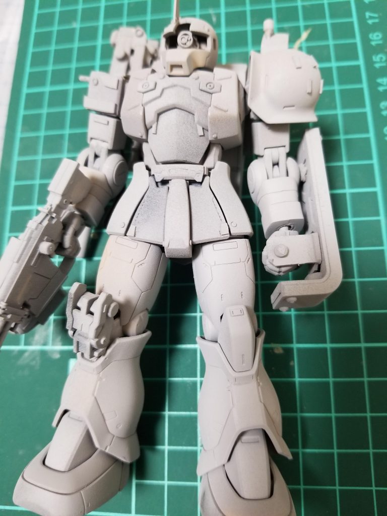 サフをテキトーに吹いた状態