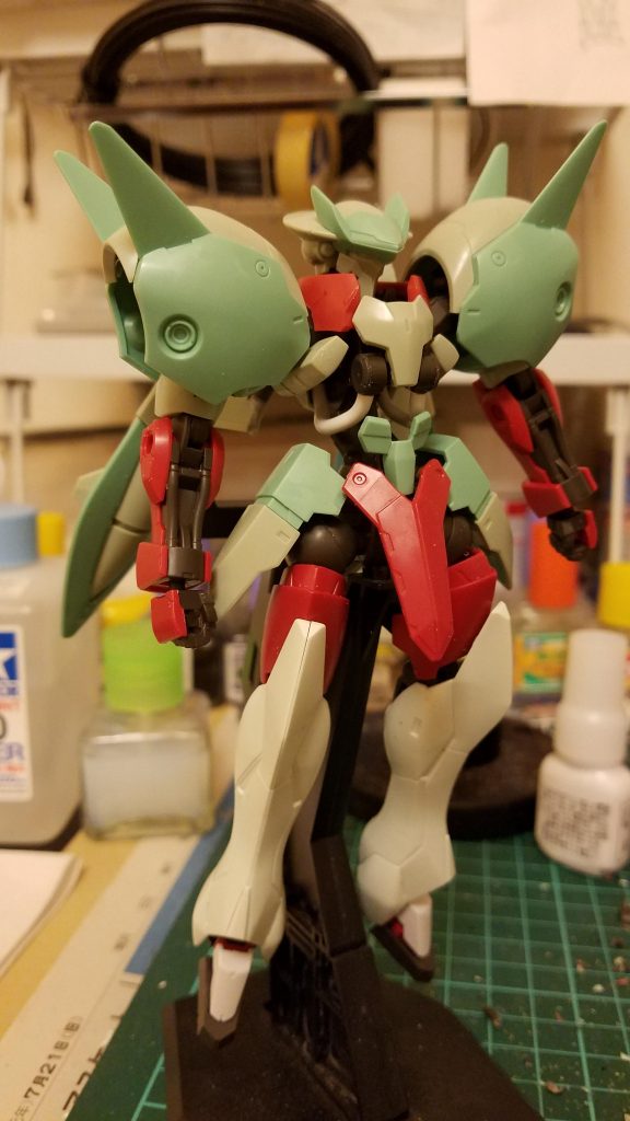 当初は足をグリムゲルデにするつもりでしたが小さかったので変更しました。