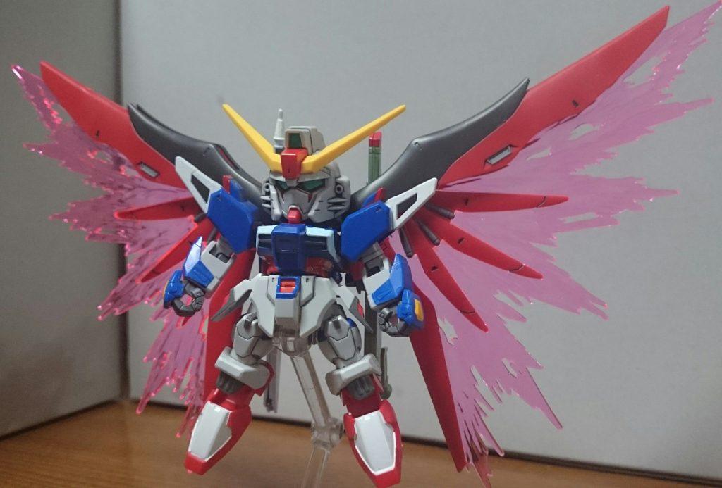 翼を広げ、光の翼エフェクトを取り付け