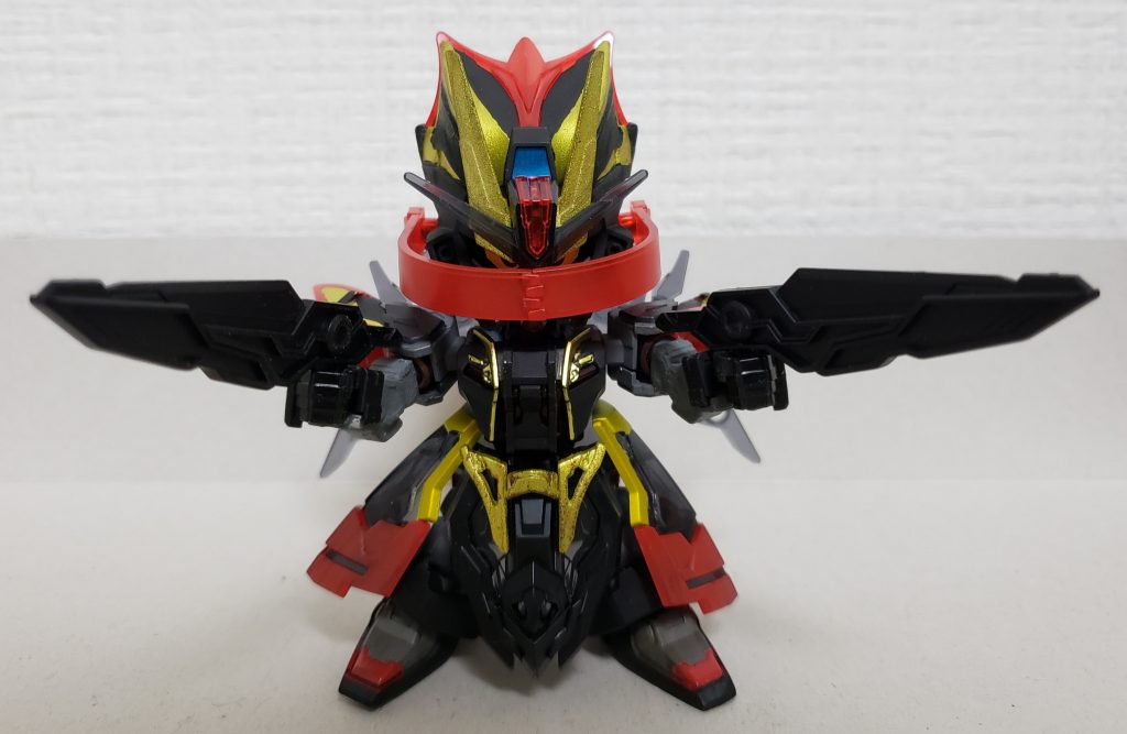 バイザーを全面に展開双夜燕(銃モード)