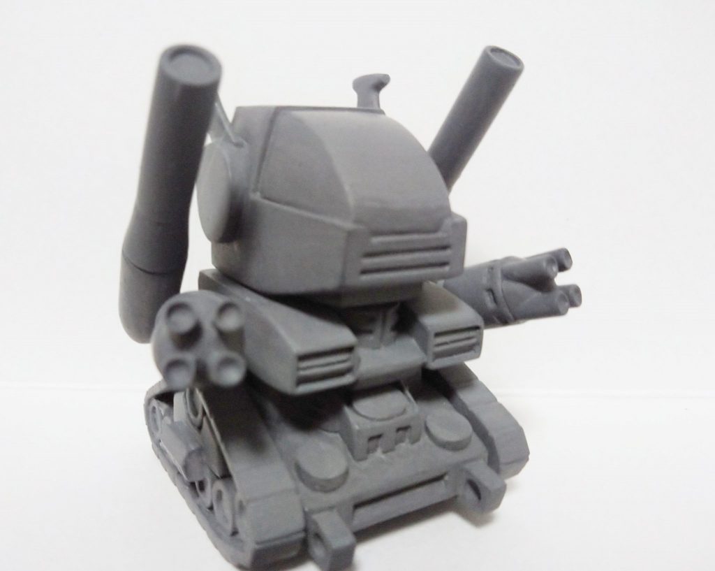 初めてのガレージキットだったので塗装などわからない部分も多かったのですが、下地はいつものアクリジョンベースカラーで問題無さそうだったのでそのまま進めました。