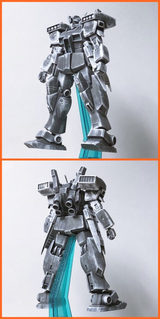 さらにベースホワイトでエッジの強調。無機質な質感よりは、ふんわりとした質感を目指します。