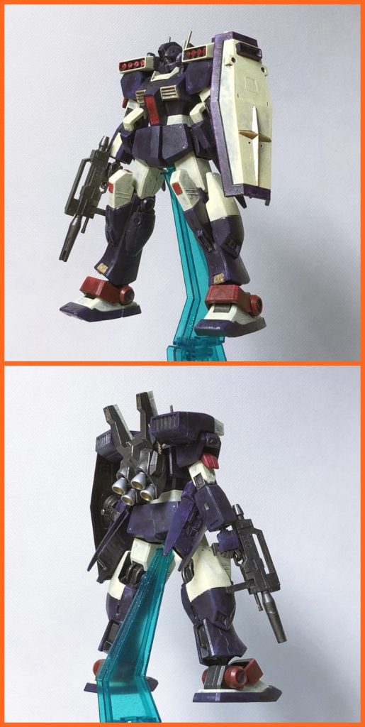 その後アクリジョンで筆塗り。と、スポンジを併用して塗装。その後スミ入れ、トップコート(つや消し)を経て……完成となりました。