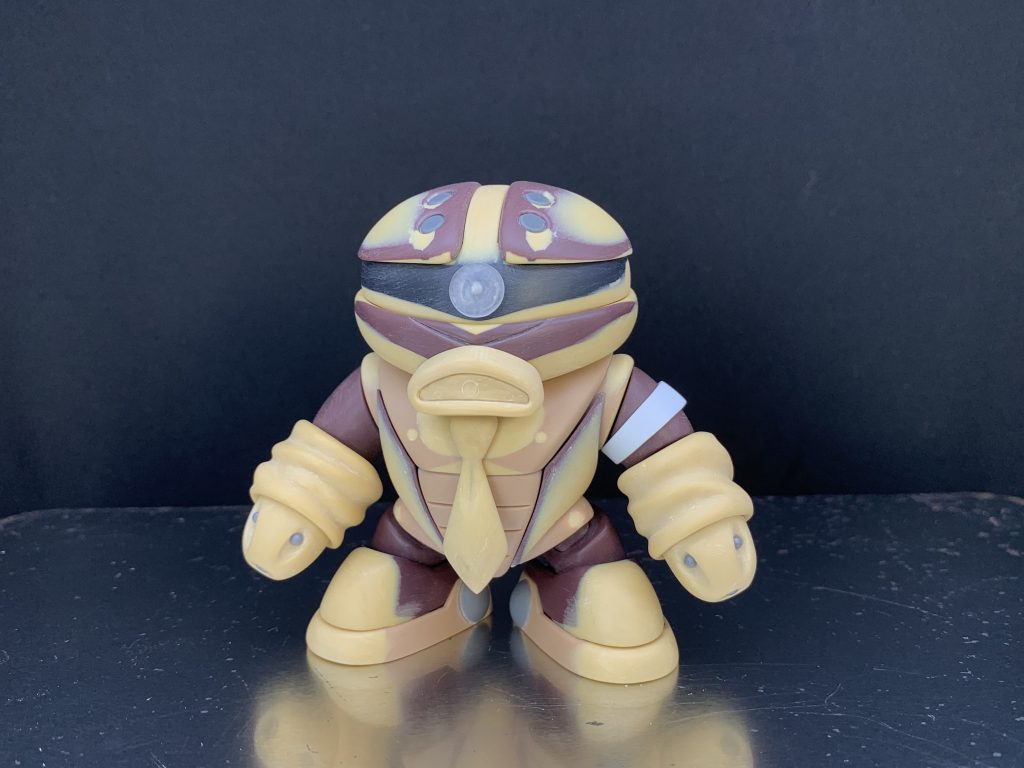 アッガイの口パーツは差し替えで2パターン作りましたモノアイキャラなので口で表情をつけています