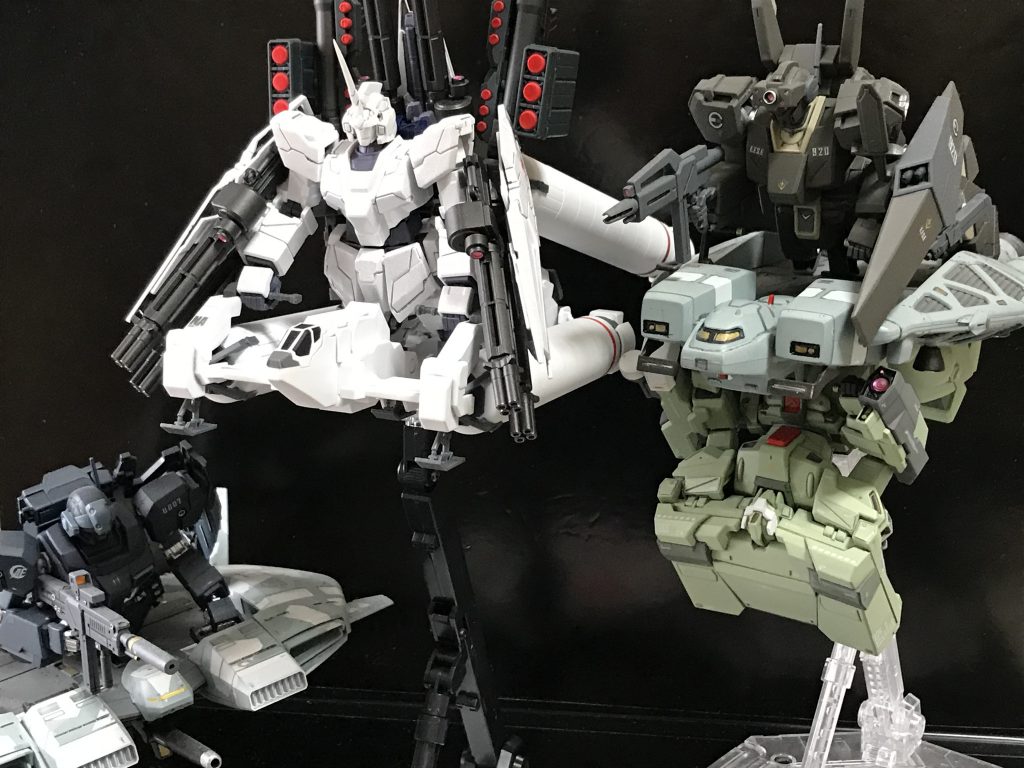 ガンダムUCに登場したベースジャバー三種、コンプリートです!(^^)