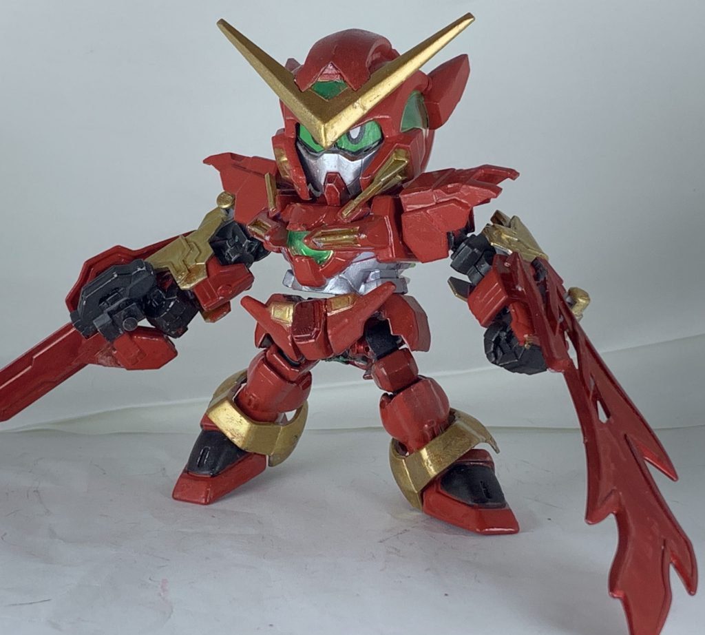 両方展開して大型剣の二刀流も