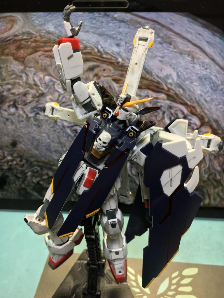 RG X1の平手をつけて、鋼鉄3巻のカラーイラスト風に