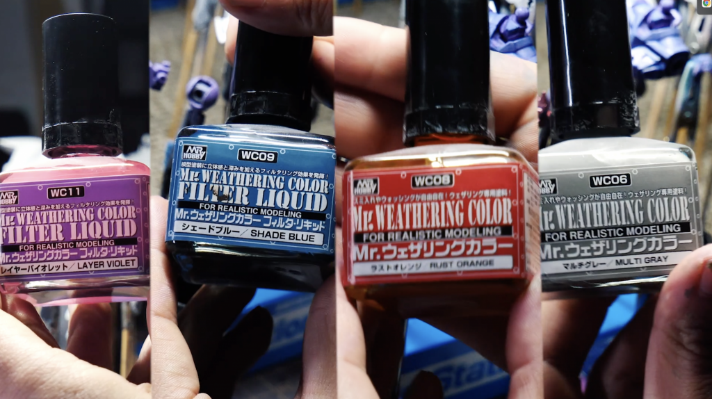 今回は、フィルタリキッドという塗料を全体に使いました。