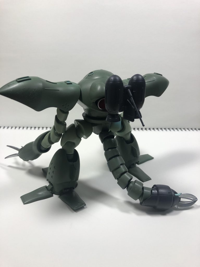 背面。尻尾は後ろからじゃないとよく見えないですね。