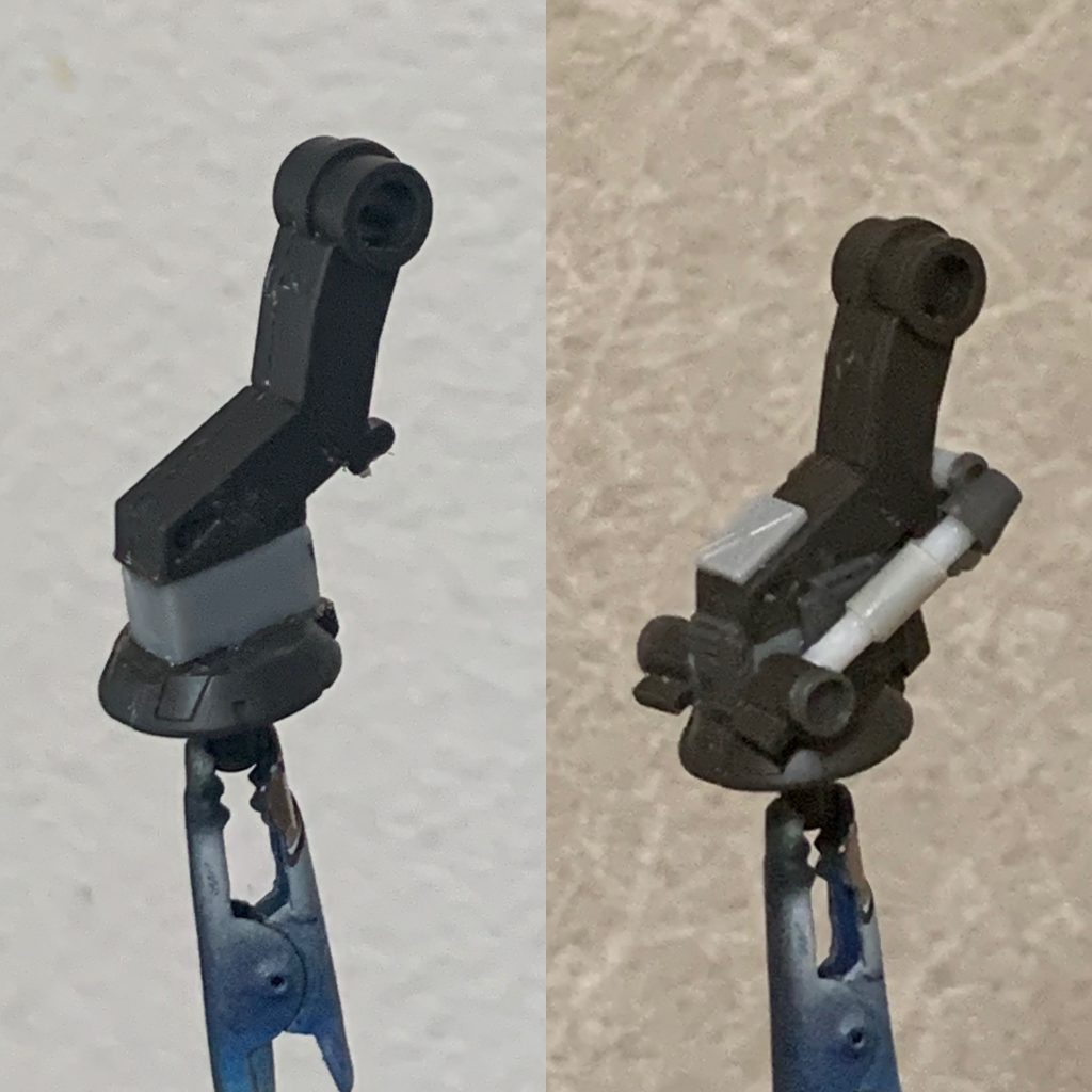 こんな感じで胴体を５ミリ延長しました。 