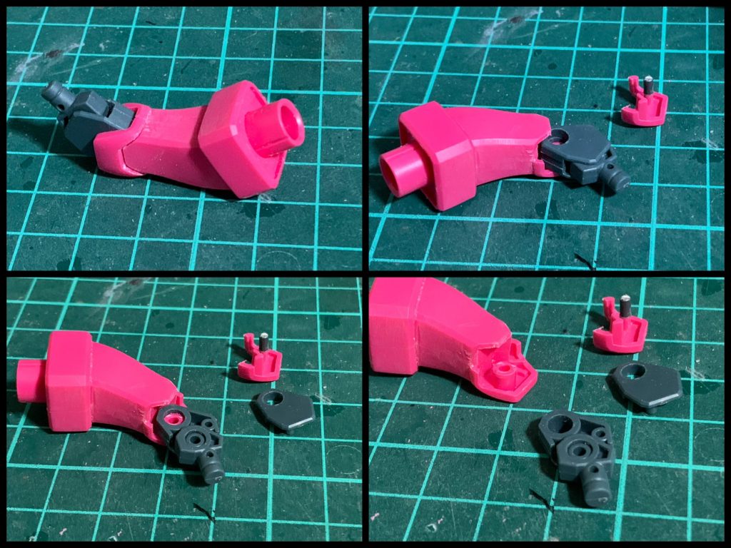 右前腕の後はめ加工