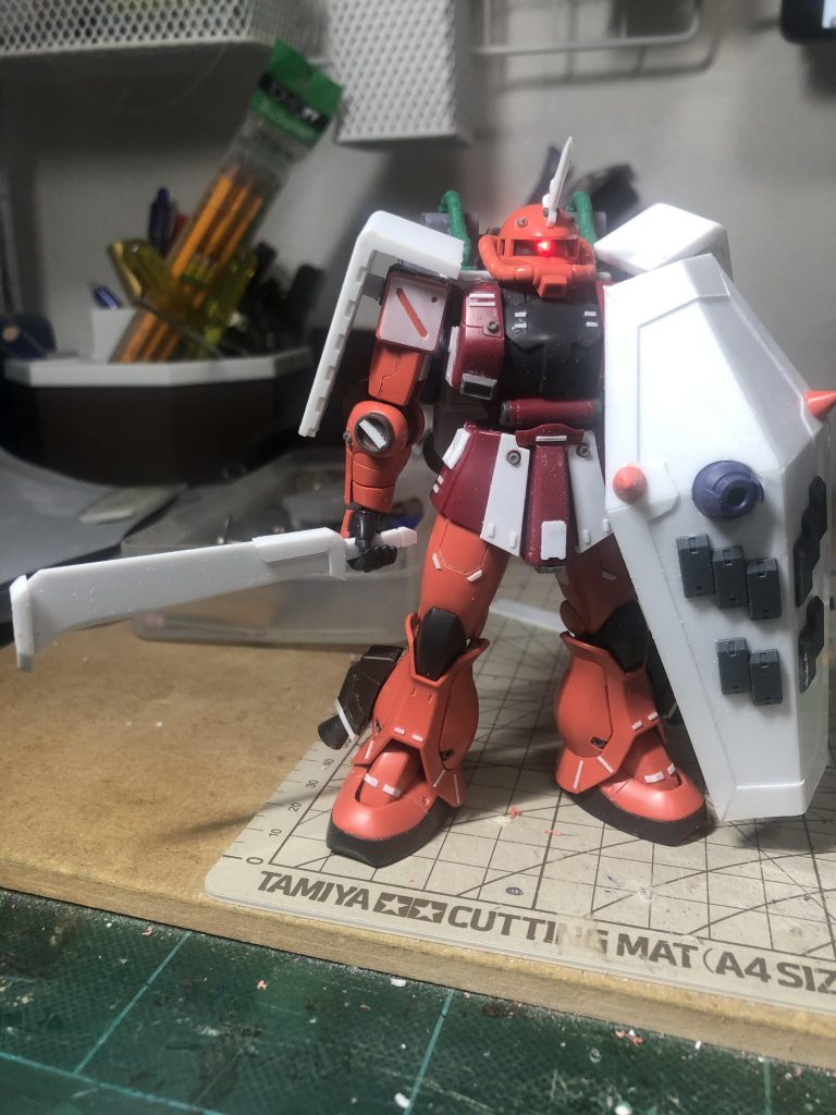 制作途中です。白い部分がプラ板でになります。別途ストーリーもありますのでもし良ければ合わせてご覧ください。