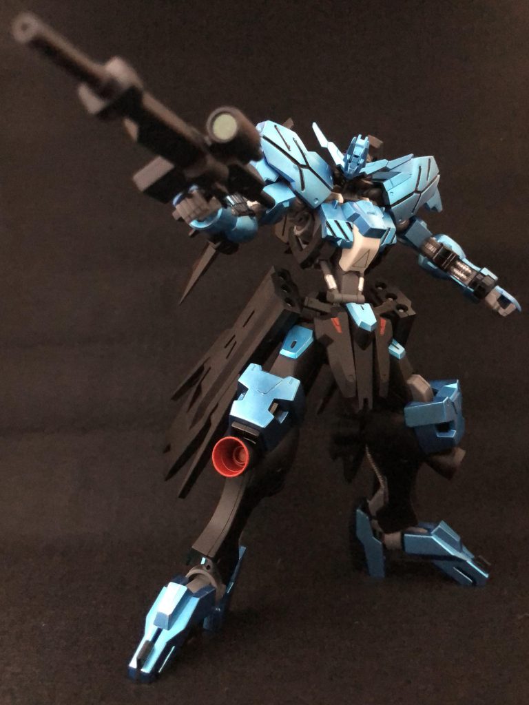 ライフルを構えて