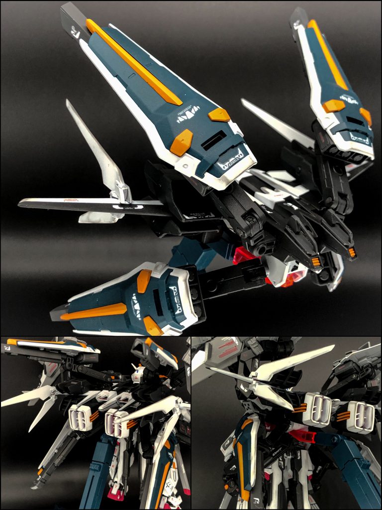 こちらはストライカーパック単体です。元のエールストライカーににすぎないようにブレードや配色で工夫しました