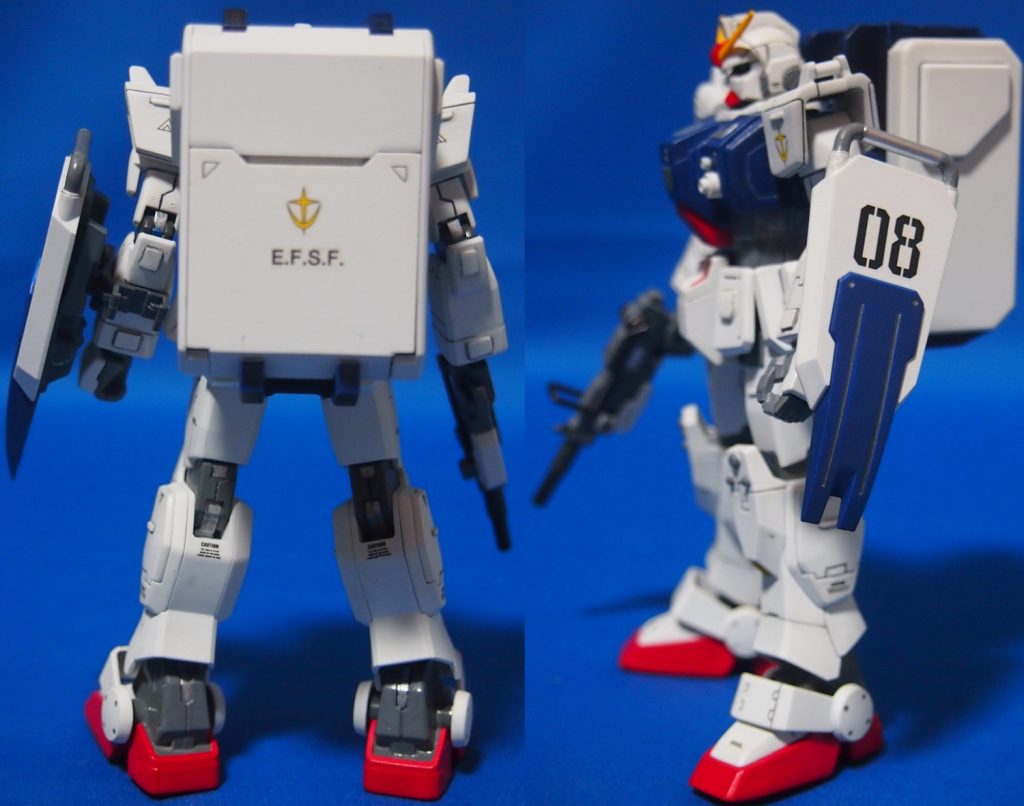 同、背面&左側面図。