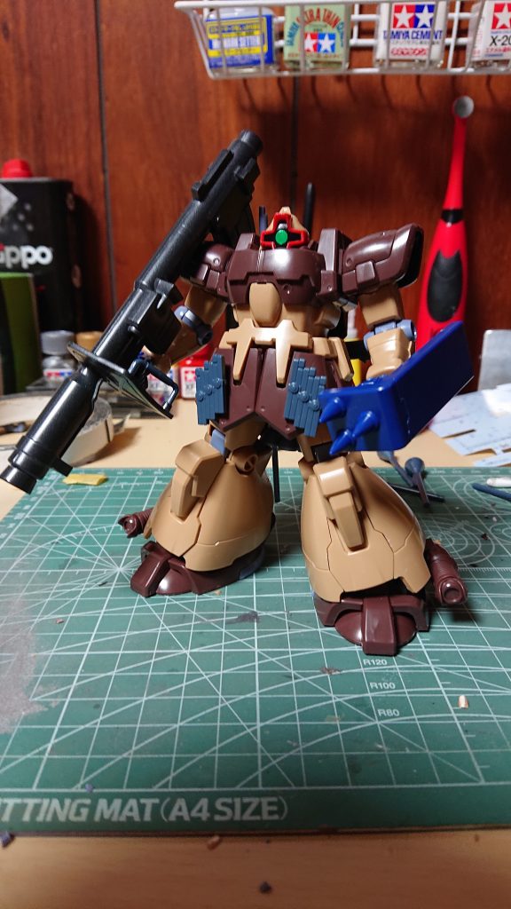 仮組みの写真です。自分の想像通りに作成する事が出来たので満足しました。