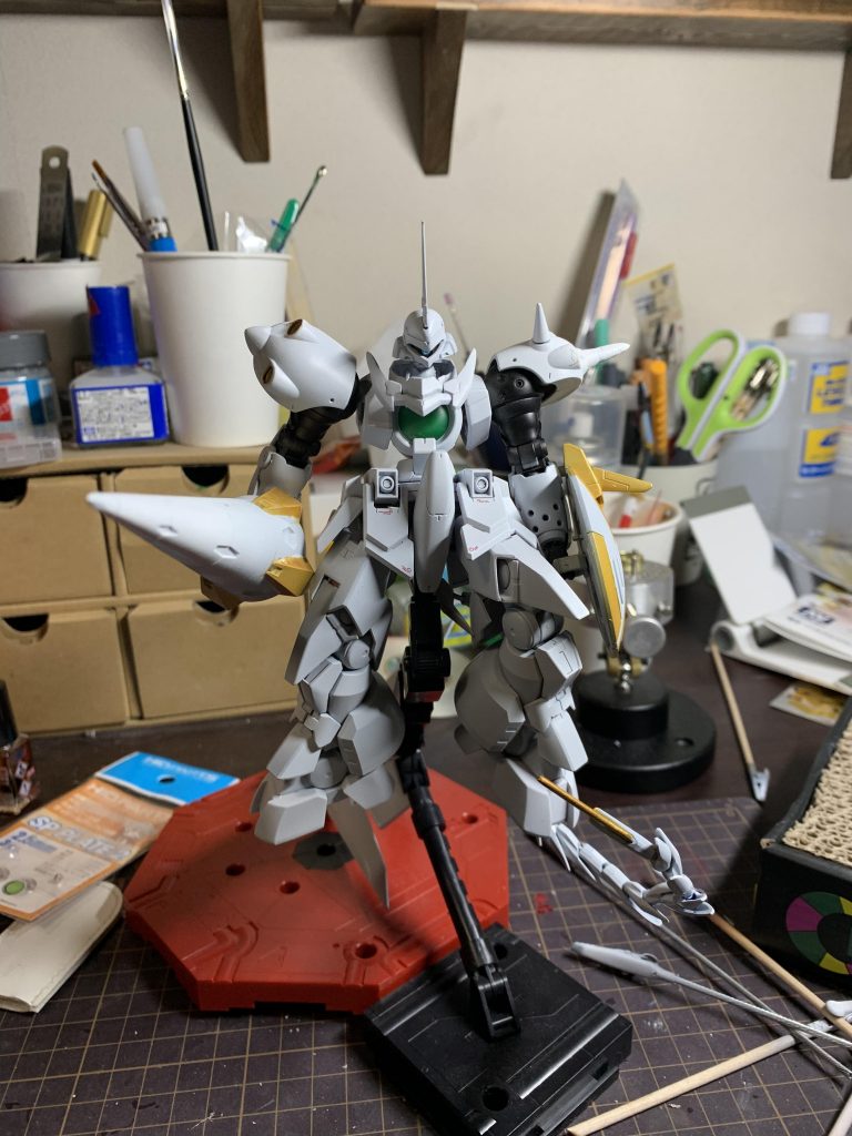 このモノアイ初めて機体に付けたけど綺麗でかっこいいです！！