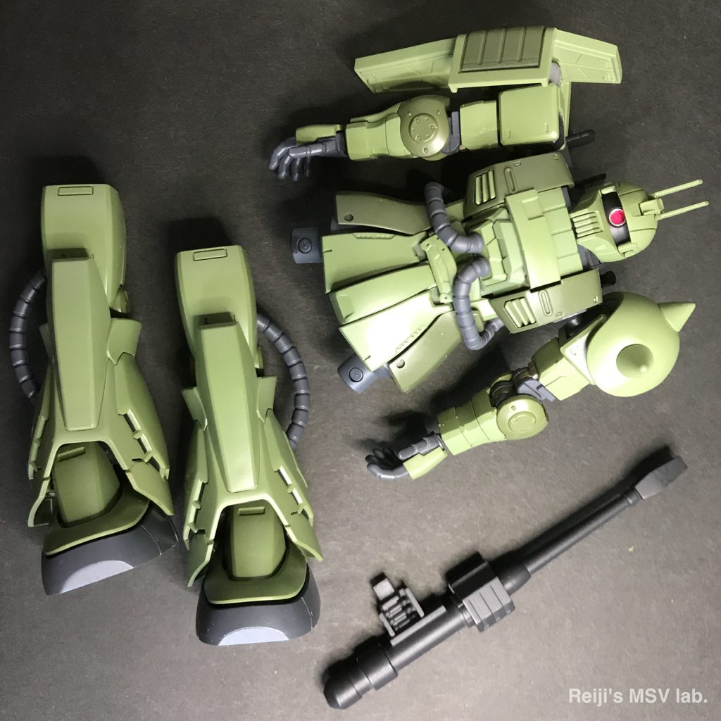 改造はなく基本はノーマル。モノアイのディテールアップをしただけです。