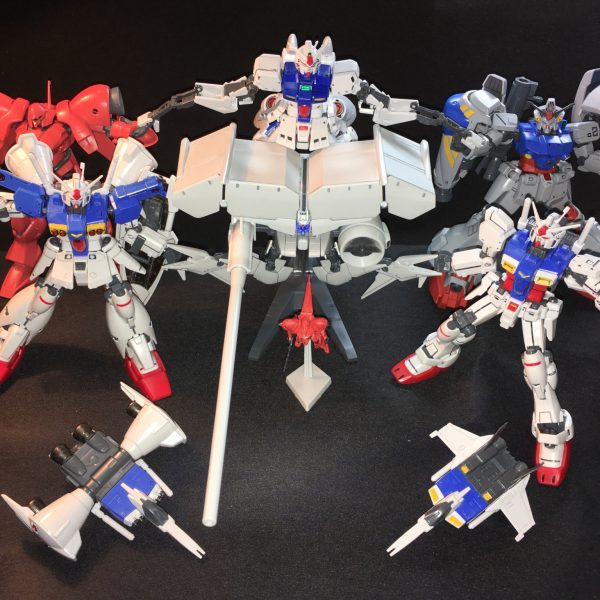 GPシリーズ勢揃い、ガンプラの輪！