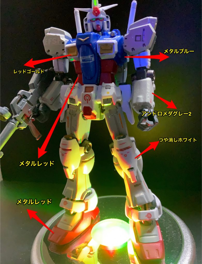 ウラキちゃんガンダムは真っ白があんまり好きじゃないのでグレー系も合わせて塗り分けました