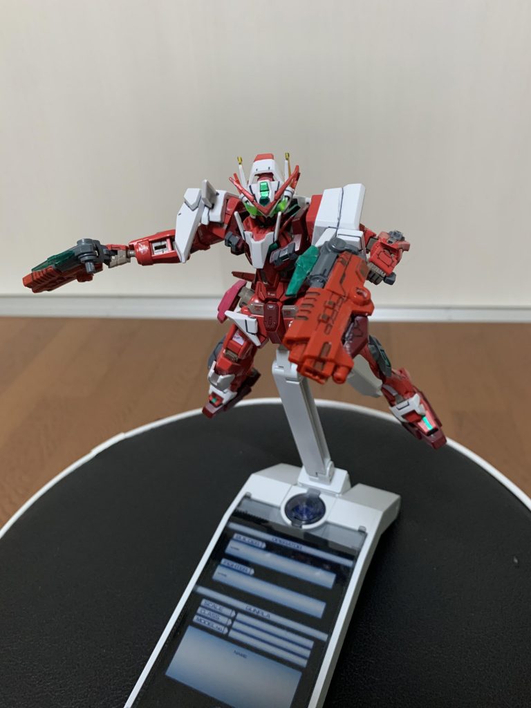 追加武装その1 GNアルビオンピストル新たに本機に追加された武装でGNピストルの発展型という設定です。見ればわかりますが、LBXドットブラスライザーのパーツを使ってます。