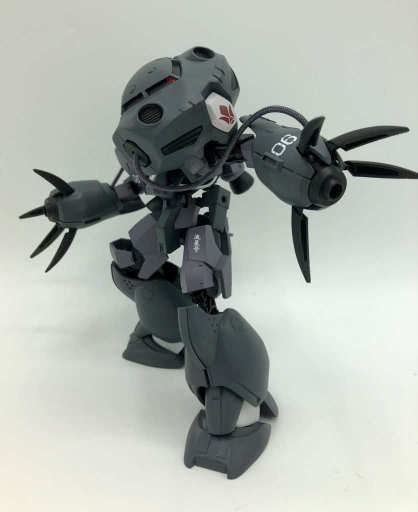 加えて、メッシュワイヤーをコードとして接続しました!…なんかもう、このアングルからだと只のズゴックにしか見えないですね( ´∀` )