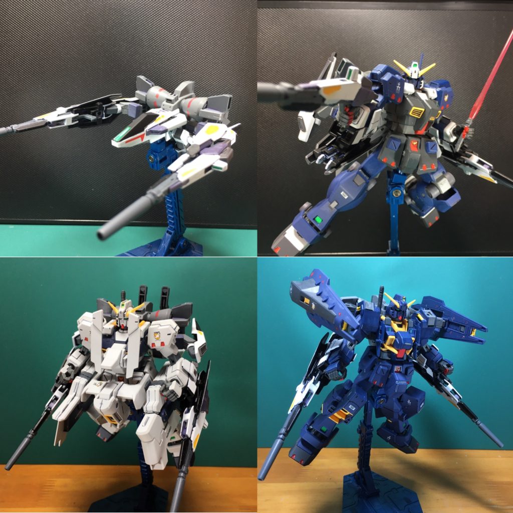 ※2020/11/25 更新１：FF-X29D Gパーツ[フルドドD(ディフェンサー)]。エゥーゴが開発・運用したGディフェンサーを評価したティターンズが製造した模造品。T3部隊での運用に際してガンダムTR-1との共同運用の為一部改修が施された。２：ガンダムTR-1 [ヘイズル2号機・ディフェンサー]３：ガンダムTR-1 [ヘイズル・ラー・ディフェンサー]　[フルドド]と[フルドドD]の混成装備。４：ガンダムTR-1 [ヘイズル・アウスラ・ディフェンサー]　 