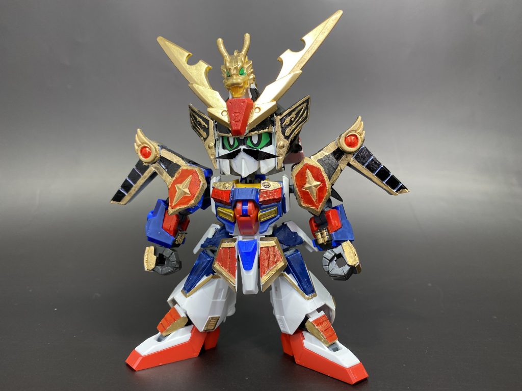 正面。SDCSゼータ組んでる時に、二代目将頑駄無にしたいと思ってました。一年ぐらい寝かしましたがww