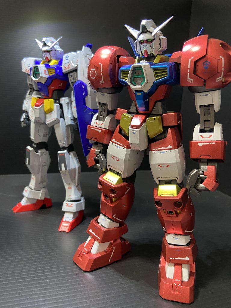 ガンダム離れした特徴的な見た目をしてますがパワフルなポージングを取らせることが出来るし組んでて楽しい良いキットでした?