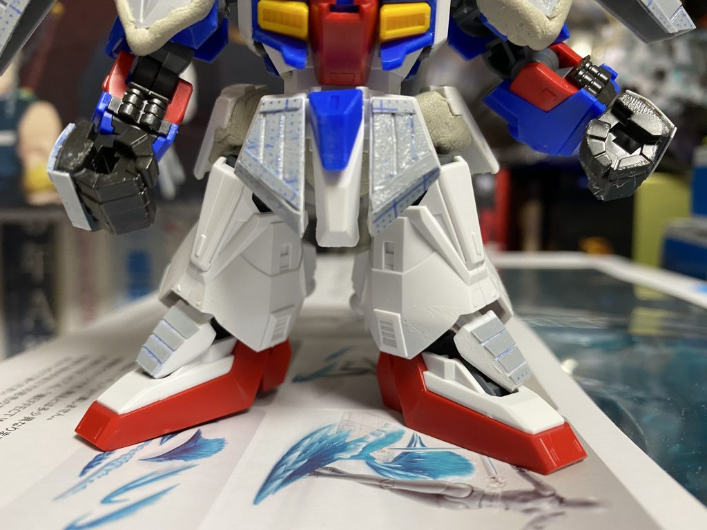 各部位をプラ板で装飾