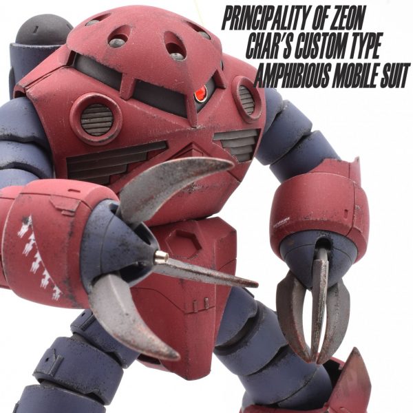 HGUCシャア専用ズゴック(ウェザリング仕上げ)