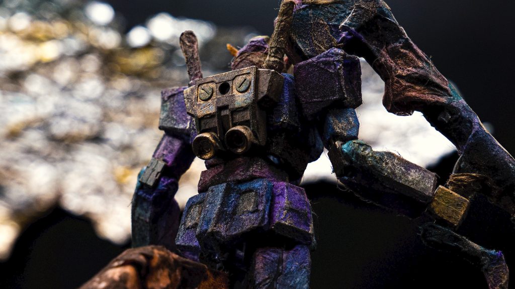 パックパックなどは、和風な感じに塗装しています。