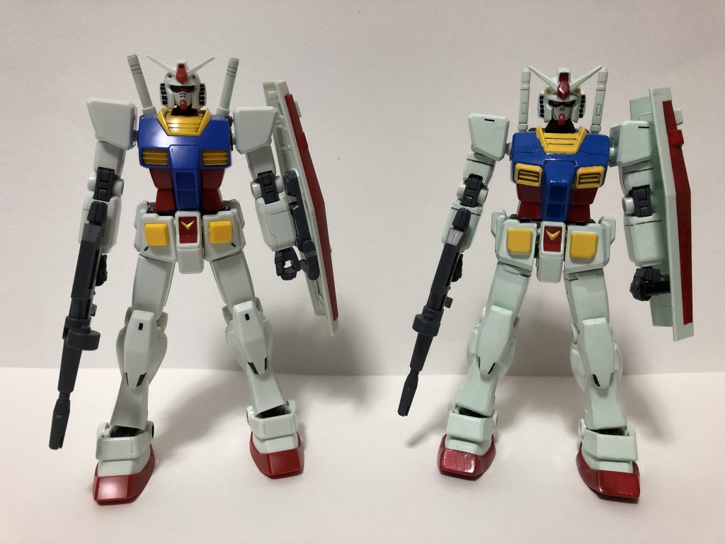 リバイブガンダムとの比較です。 