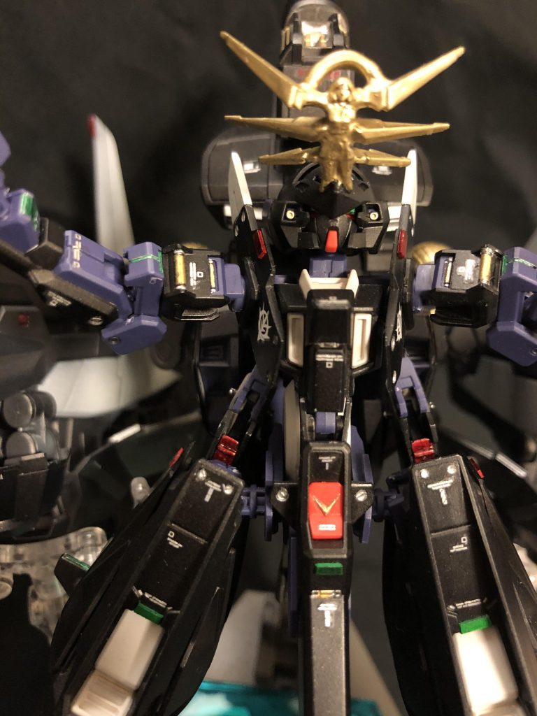 サイコブレードはいつも通りパイロットフィギュアとブレード、プラ板の組合せ