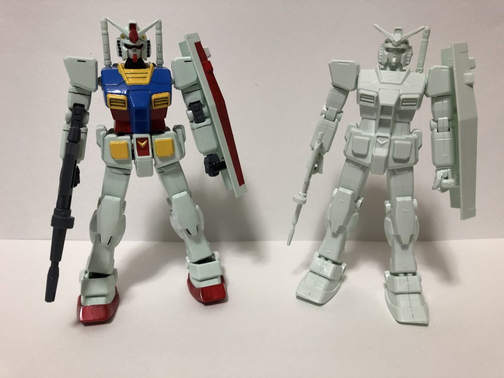 FGガンダムとの比較です。 