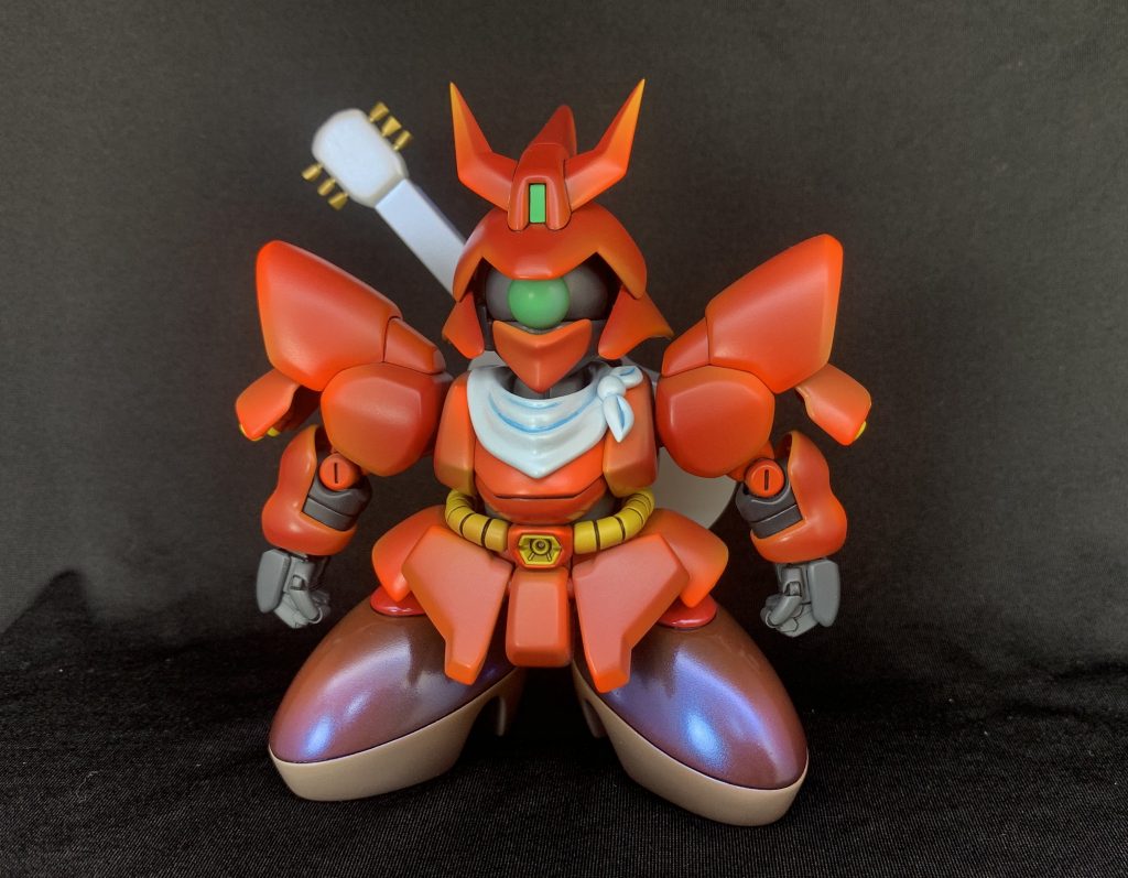 マフラー、靴、ギターは光沢有りで仕上げて キザでニヒル感を強調