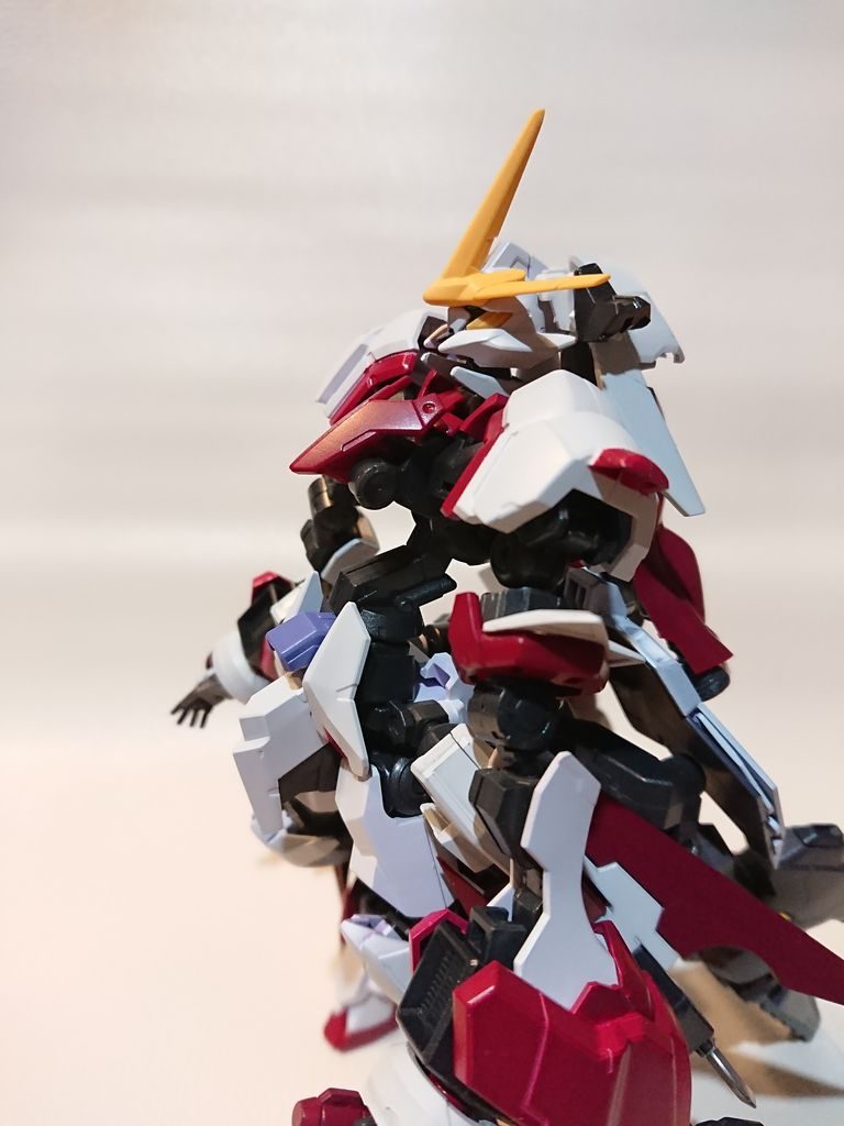 復讐劇の後機体は天を仰ぐように停止、間もなく到着した中央政府の軍によって取り押さえられた。搭乗者の女は阿頼耶識の酷使により、血に塗れた状態でコクピット内で既に息絶えていた。しかしその表情は苦悶に満ちたものではなく、穏やかな笑みを浮かべていたという。