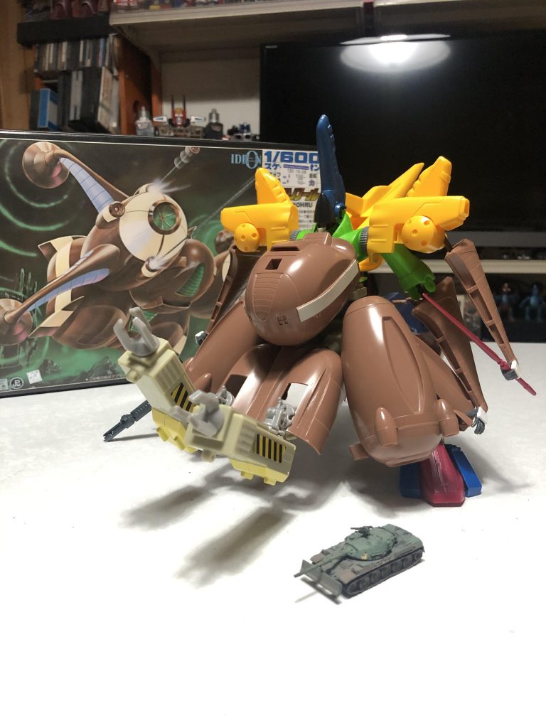 (製作手記)今回使ったキットは1/600アブゾノールを核にジャンクパーツを組み上げ。初めはムリかと思ったけど案外何とかなるもんって思いました♪